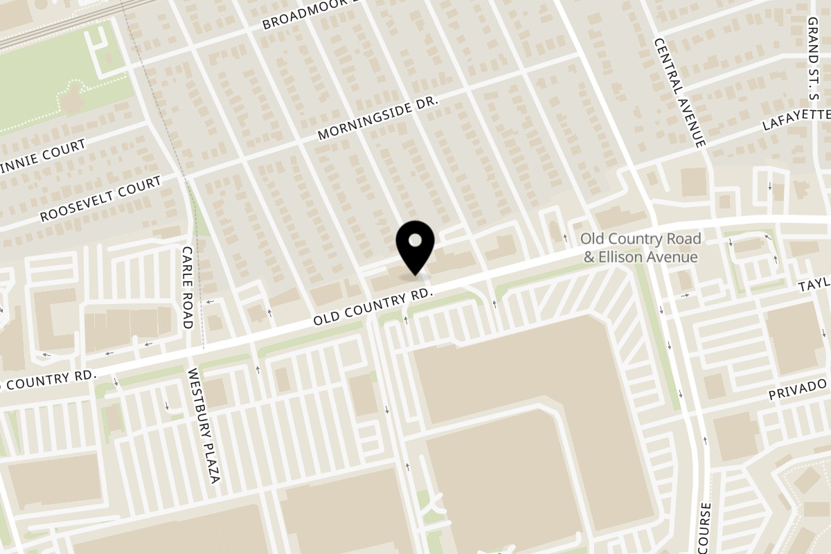 Map showing the location of Karahi Adda on 467 Old Country Rd in Westbury